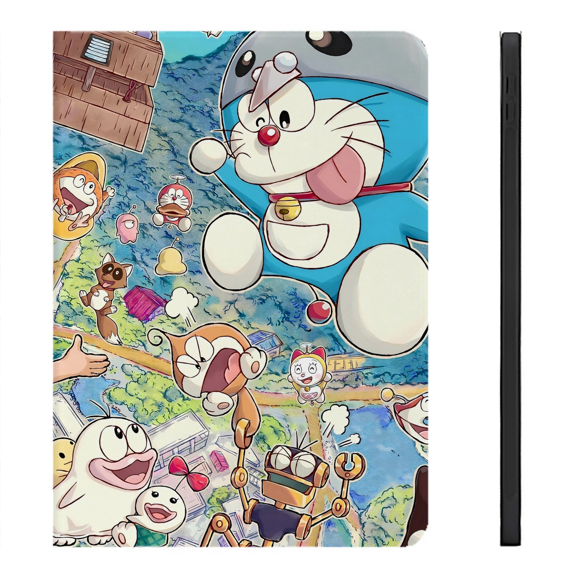 （画像用） ドラえもん Doraemon IPadケース ペンホルダー付き ブックスタイルデザイン